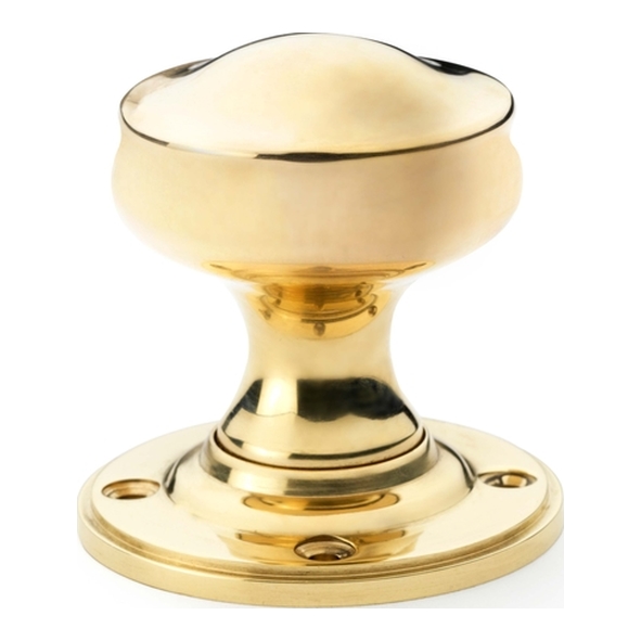 AW301-50-UB • Unlacquered Brass • Alexander & Wilks Harris Mortice Knobs